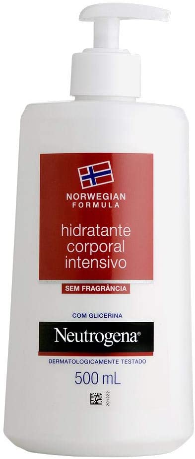  Hidratante Intensivo Corporal Norwegian Sem Fragância, 500ml, Neutrogena