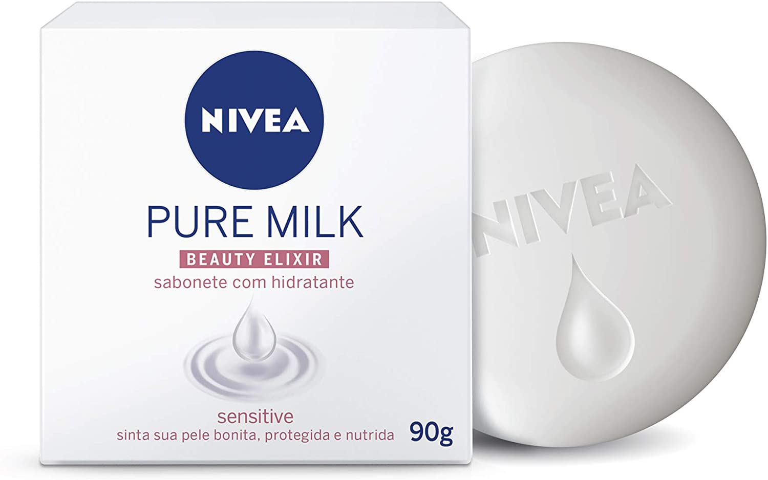 Sabonete Pure Milk Beauty Elixir Sensitive, Nivea
